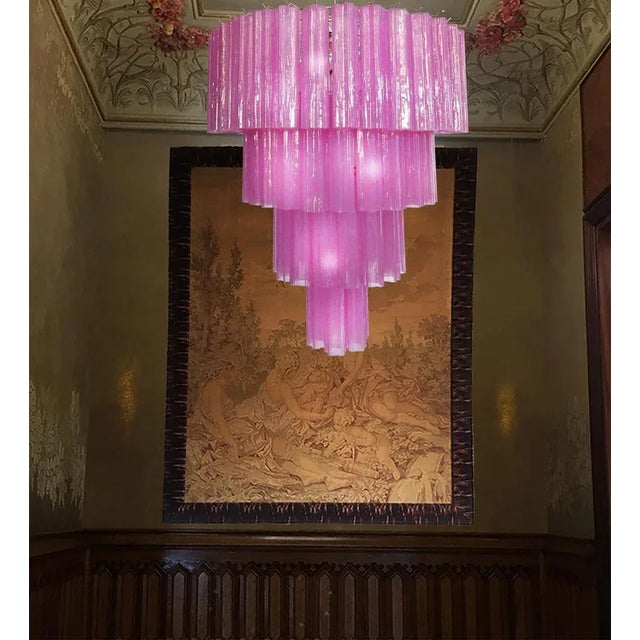 Venini Tronchi Chandeliers in Murano by Toni Zuccheri for Venini, Set of 2 For Sale - Image 4 of 13