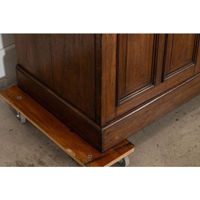 Large 19th Century English Oak Housekeepers Cupboard, 1895 For Sale - Image 13 of 18