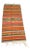 Vintage Mexican Wool Saltillo Serape Orange Rug - 1′10″ × 3′11″ For Sale