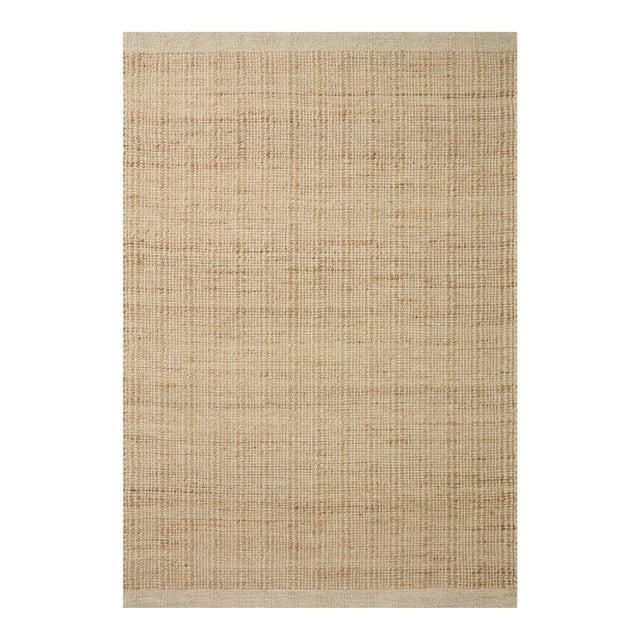 Jean Stoffer x Loloi Cornwall Ivory / Natural 5'-0" x 7'-6" Area Rug For Sale