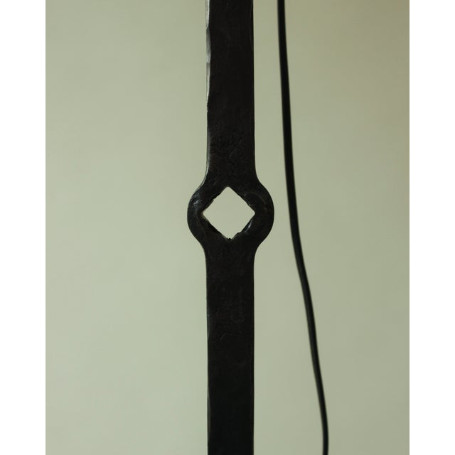 Brutalist Brutalist Wrought Iron Floor Lamp, 1950s For Sale - Image 3 of 9