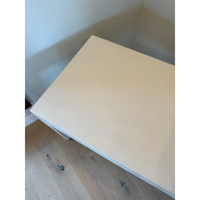 Made Goods Sorin 3 Drawer Desk (Pristine Faux Shagreen) For Sale - Image 12 of 16