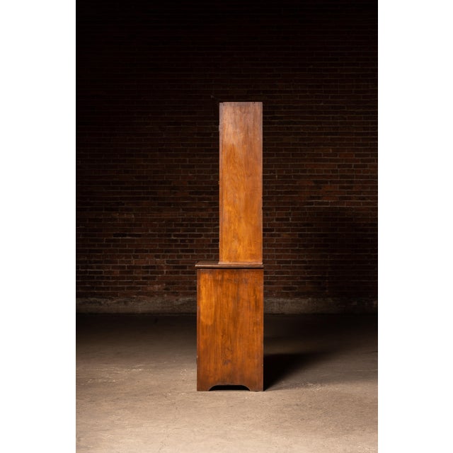 Early 20th Century Antique Walnut Step-Back Cabinet For Sale - Image 5 of 13