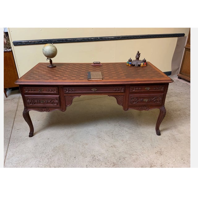 1910s Antique Desk in Oak, 1910 For Sale - Image 5 of 13
