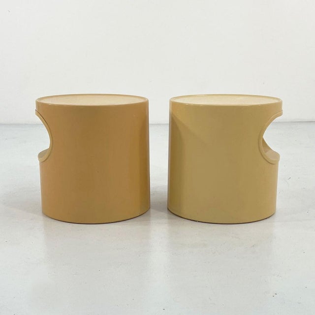 Artemide Giano Vano Side Tables by Emma Gismondi for Artemide, 1970s, Set of 2 For Sale - Image 4 of 11