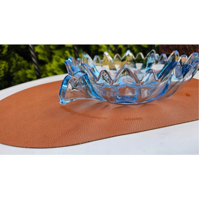 1930s Art Deco Blue Brockwitz Serving Platter, 1930s For Sale - Image 5 of 6