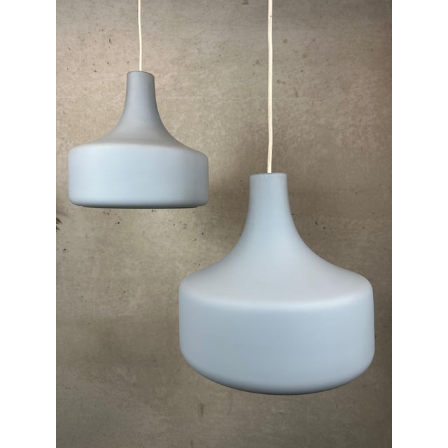 Vintage Opaline Pendant Lamps, 1970s, Set of 2 For Sale - Image 10 of 10