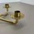 Modern Brutalist Brass and Leather Candleholder in the style of Auböck, 1950s For Sale - Image 13 of 18
