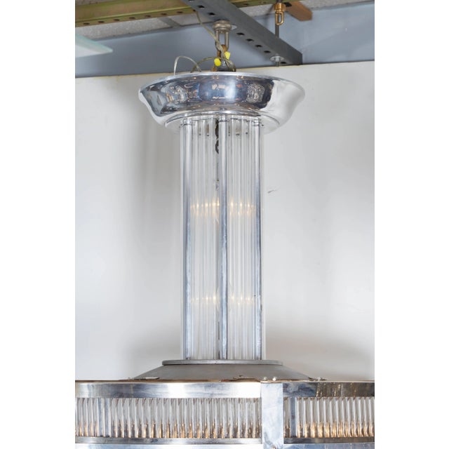 Atelier Petitot Large French Modernist Circular Chandelier, Petitot For Sale - Image 4 of 11