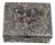Embossed Metal Trinket Jewelry Snuff Box Made in Japan Figural Motif 4777b For Sale