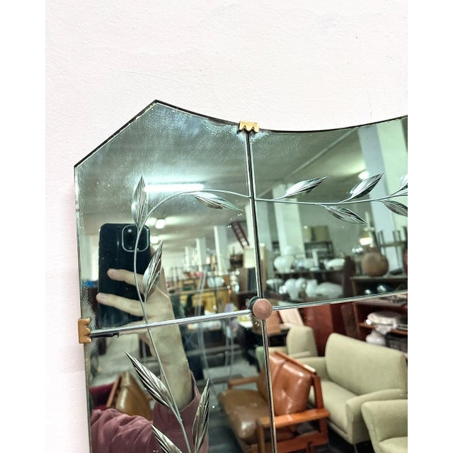 Venetian Style Mirror with Console from Crystal Art, 1950s For Sale - Image 6 of 11