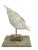 Off-white Late 20th Century Painted Fiberglass Bird Sculpture on Stand For Sale - Image 8 of 8