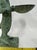 Verdigris Vintage Cast Bronze Anthropomorphic Cat Sculpture With Offering Bowl For Sale - Image 8 of 12