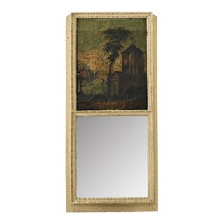 French 19th Century Trumeau Mirror For Sale
