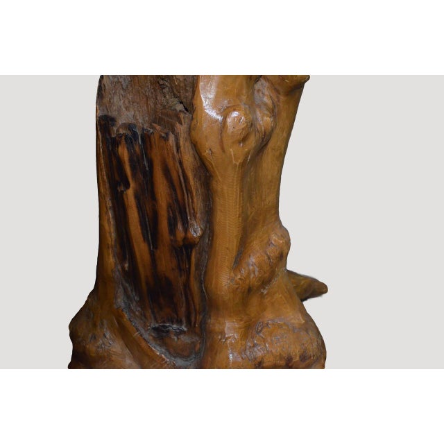 2010s Andrianna Shamaris Organic Teak Root Side Table For Sale - Image 5 of 5