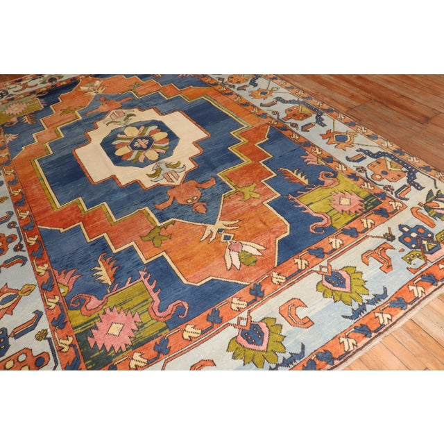 Colorful Vintage Turkish Rug, 8'8'' X 12'3'' For Sale In New York - Image 6 of 9