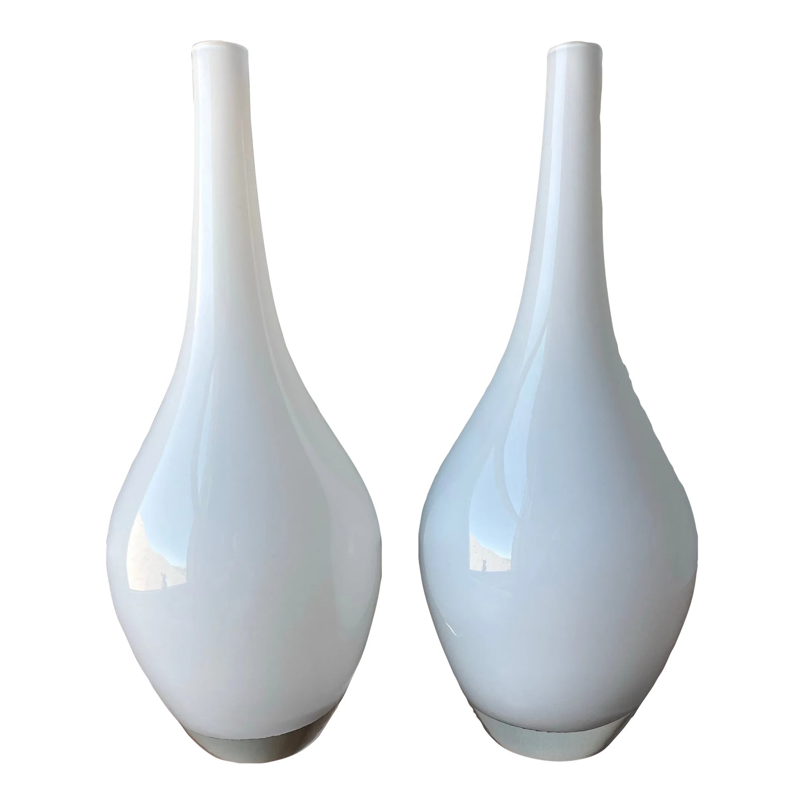 Pair of Vintage Ikea Salong Tall Vase by Modernist Designer