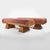 Bench with Pyramid Legs and Brick Bouclé Fabric from Artigianato Italiano, 2000s, Set of 2, in Flawless conditions....