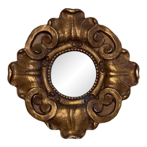 Vintage Florentine Style Small Giltwood Mirror