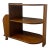 Antique Art Deco Wood Magazine Rack Three Tiered End Table. For Sale
