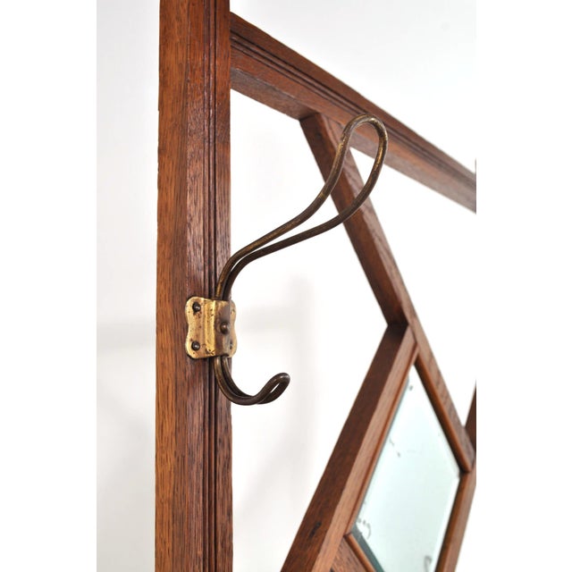Art Nouveau Floor Coat Rack with Umbrella Stand, 1900s For Sale - Image 6 of 10