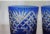 Bohemia Exquisite Hungarian Cut Crystal Old Fashioned Glasses - Cobalt Blue Cut-to-Clear (Pair) For Sale - Image 4 of 11