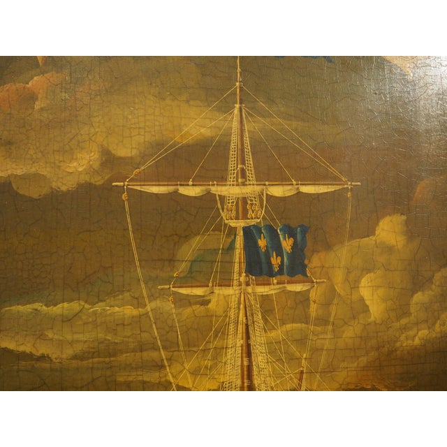 Pair of 17th Century Style French Navy Lithographs, the St. Philippe, C. 1970s For Sale - Image 17 of 18