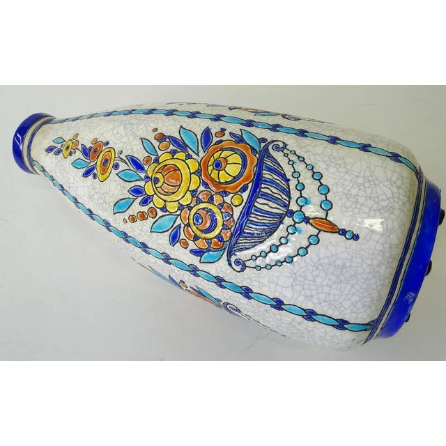 Mexican 1930s Charles Catteau Boch Freres GrÃ¨s Keramis Vase For Sale - Image 3 of 10