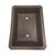 Brown Mid-to-Late 20th Century Japanese Brown Rectangular Ceramic Bonsai Planter For Sale - Image 8 of 12