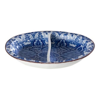 Antique Transferware Divided Bowl For Sale