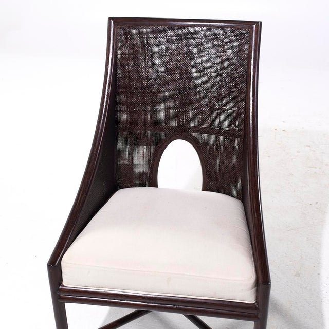 Barbara Barry for Baker McGuire Tobacco Cane Dining Chairs - Set of 6 For Sale - Image 10 of 11