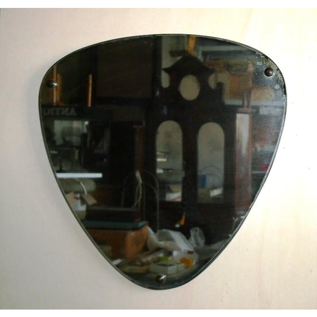 Italian Modernist Triangular Mirror, 1950s-1960s For Sale - Image 10 of 11