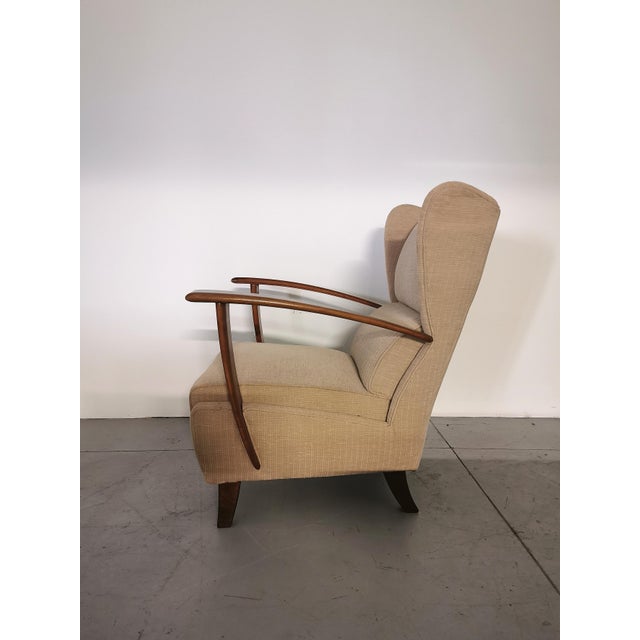 1950s Walnut Armchair by Osvaldo Borsani for Arredamenti Borsani Varedo, 1940s For Sale - Image 5 of 9