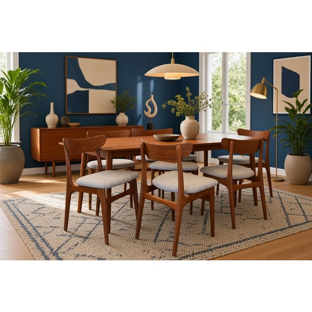 Wood Danish Teak Dining Chairs by Schiønning & Elgaard for Randers Møbelfabrik, 1960s, Set of 6 For Sale - Image 7 of 12