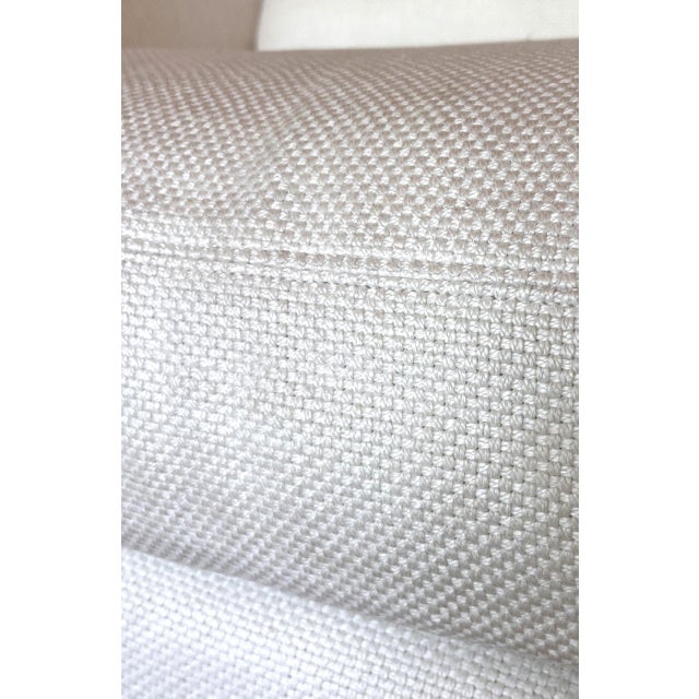 Modern Verellen Slipcovered Chair in Ivory Weave For Sale - Image 3 of 12