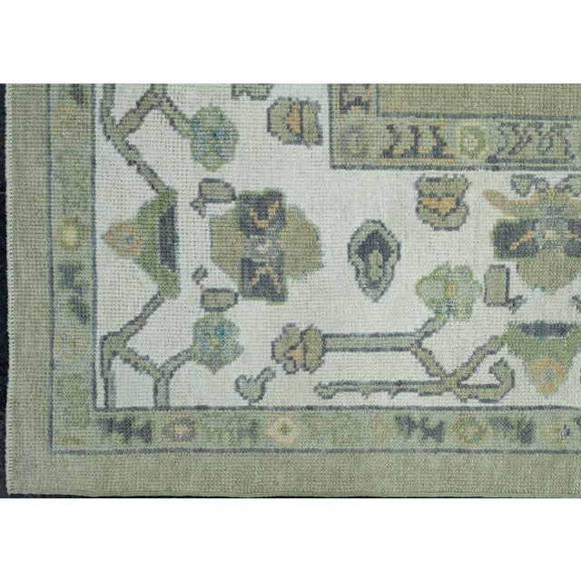 Turkish Oushak Rug 8'10" x 11'4" #18075 For Sale - Image 4 of 8