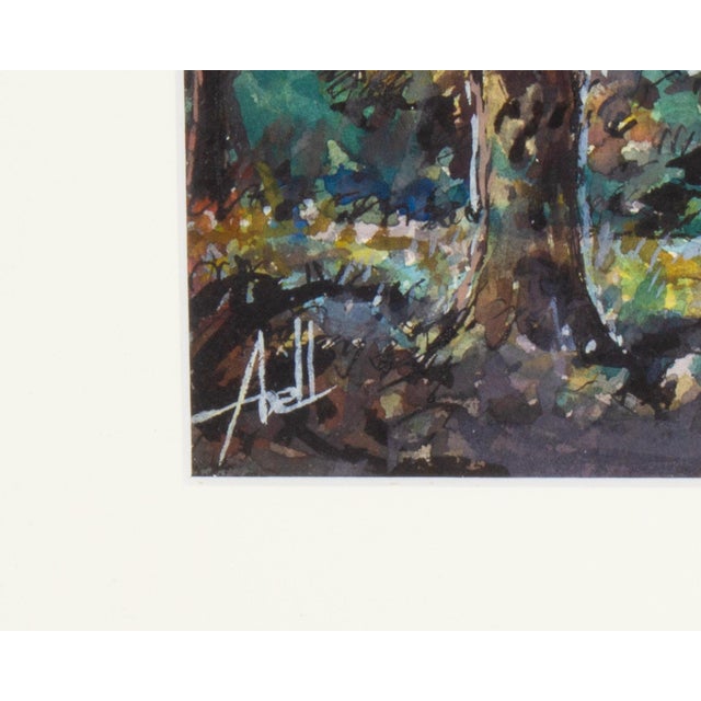 Realism Watercolor Autumn Landscape Painting by Bill Abell For Sale - Image 3 of 7