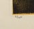 Roger Hebbelinck "Somme - Coucher Du Soleil" Hand Signed 1965 Aquatint Etching For Sale - Image 4 of 10
