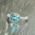 Natural Aquamarine Ring 6.5 14k W Gold 1.64 TCW Certified For Sale - Image 4 of 14