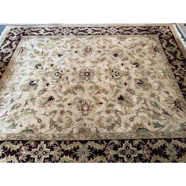 7ft 10in X 9ft 11in Hand Knotted Area Rug For Sale In San Francisco - Image 6 of 18