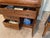 1900-1909 Tiger Oak Rolltop Secretary Cylinder Desk 82” X 36” W Glass Bookshelf For Sale - Image 9 of 12