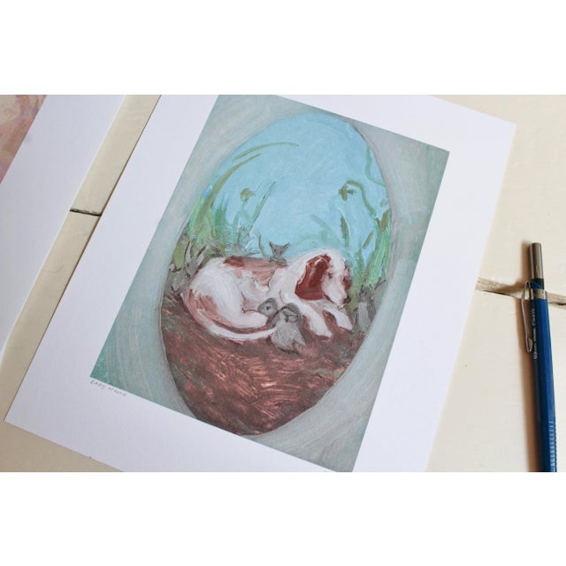 Paper Woodland Animals Wall Art Print by Michelle Farro For Sale - Image 7 of 9