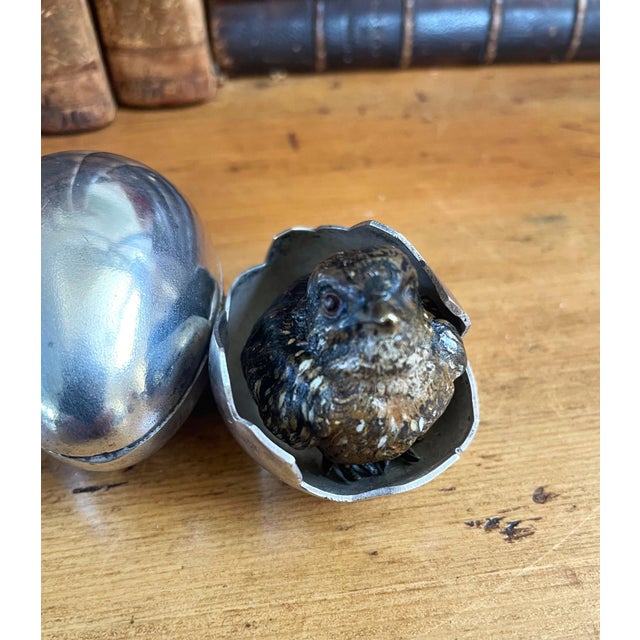 Bronze Antique Bronze Bird Inkwell, Cold Painted, Circa 1900 ,Geschutzt For Sale - Image 8 of 14