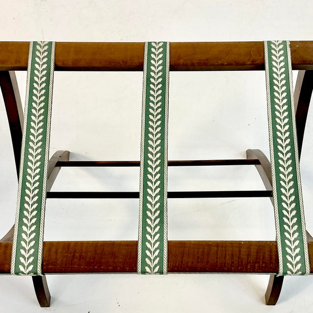 1970s Vintage Boho Chic English Style Folding Luggage Rack For Sale - Image 10 of 12
