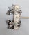 Vintage 1950s Signed Napier Silvertone Leaves Clip Earrings-2 Pieces For Sale In Philadelphia - Image 6 of 7