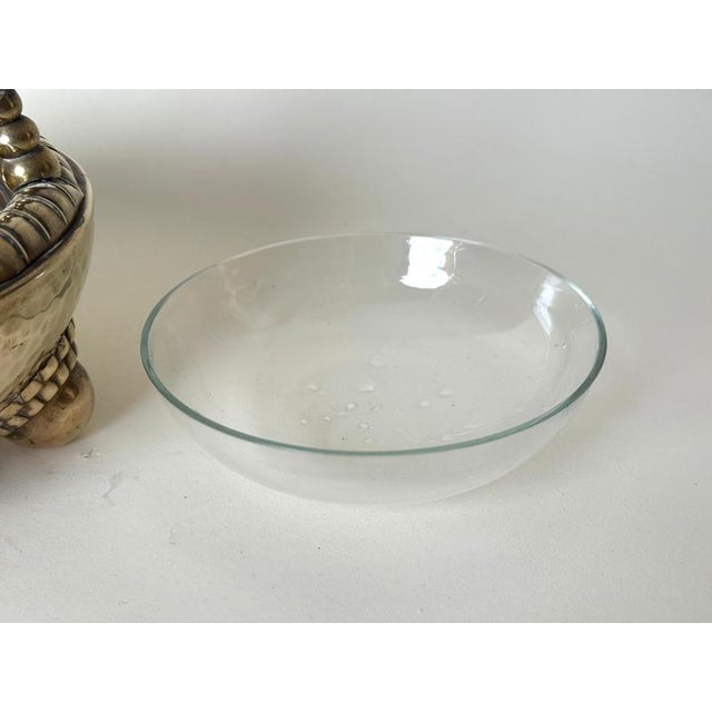 Art Deco Austrian Brass Ashtray with Integrated Cigarette Cutter, 1920s For Sale - Image 9 of 13