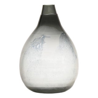 Eldlek Vase in Glass by Eva Englund for Pukebergs Glasbruk, 1960s For Sale