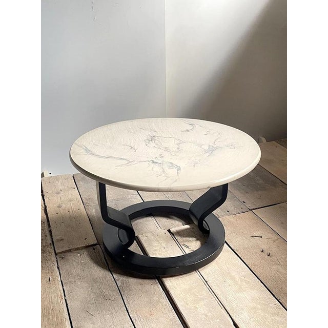 1980s Swedish Postmodern Marmorino Coffee Table, 1980s For Sale - Image 5 of 8