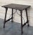 19th Spanish Side Table with Cared Turned Legs and Iron Stretcher, 1890 For Sale - Image 6 of 11