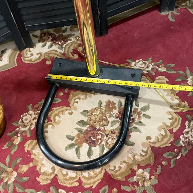 1970s Anthony of California Oversized Triple Arc Brass Floor Lamp For Sale - Image 9 of 18